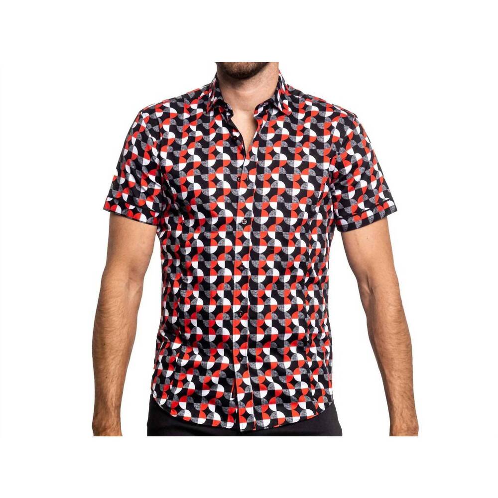 NEW EIGHT X spy film short sleeve shirt in red